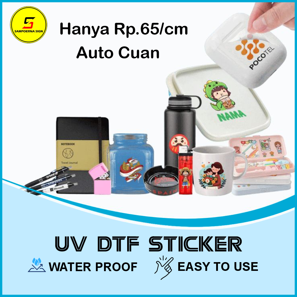 

Cetak Print Sticker UV DTF Custom ukuran A3