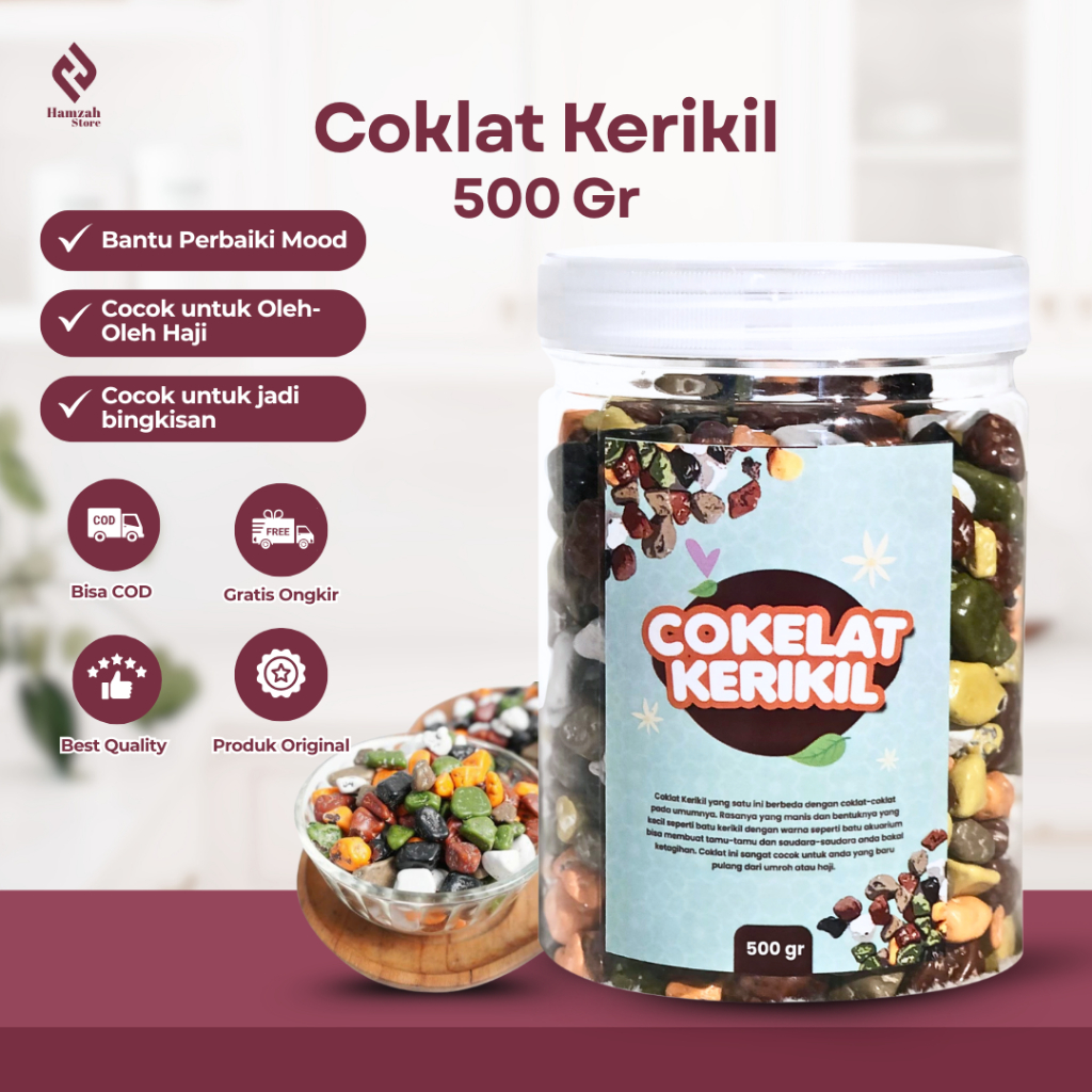 

Coklat Kerikil 500 Gram | Coklat Batu Krikil | Coklat Best Quality Oleh Oleh Haji dan Umroh