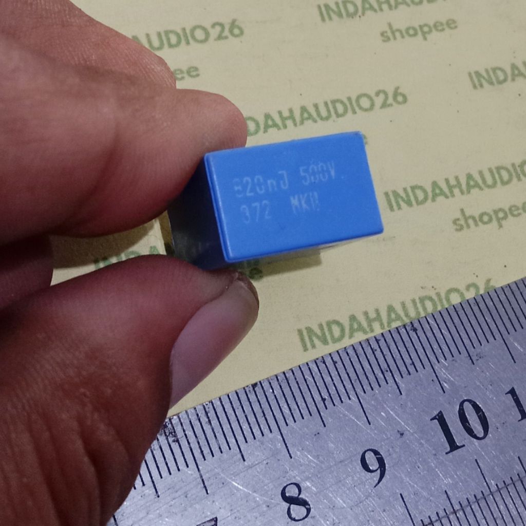 PILKOR 820nJ 500V MKT 15mm 824 820nf BIRU  mkm 0.82uf 824j 820n kapasitor  mkt capacitor mkp mkm 820