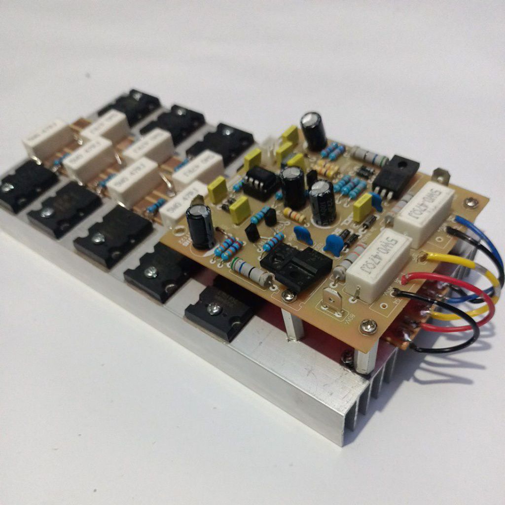 driver socl 506 fiber + heatsink + 5 set tr final toshiba 524 original