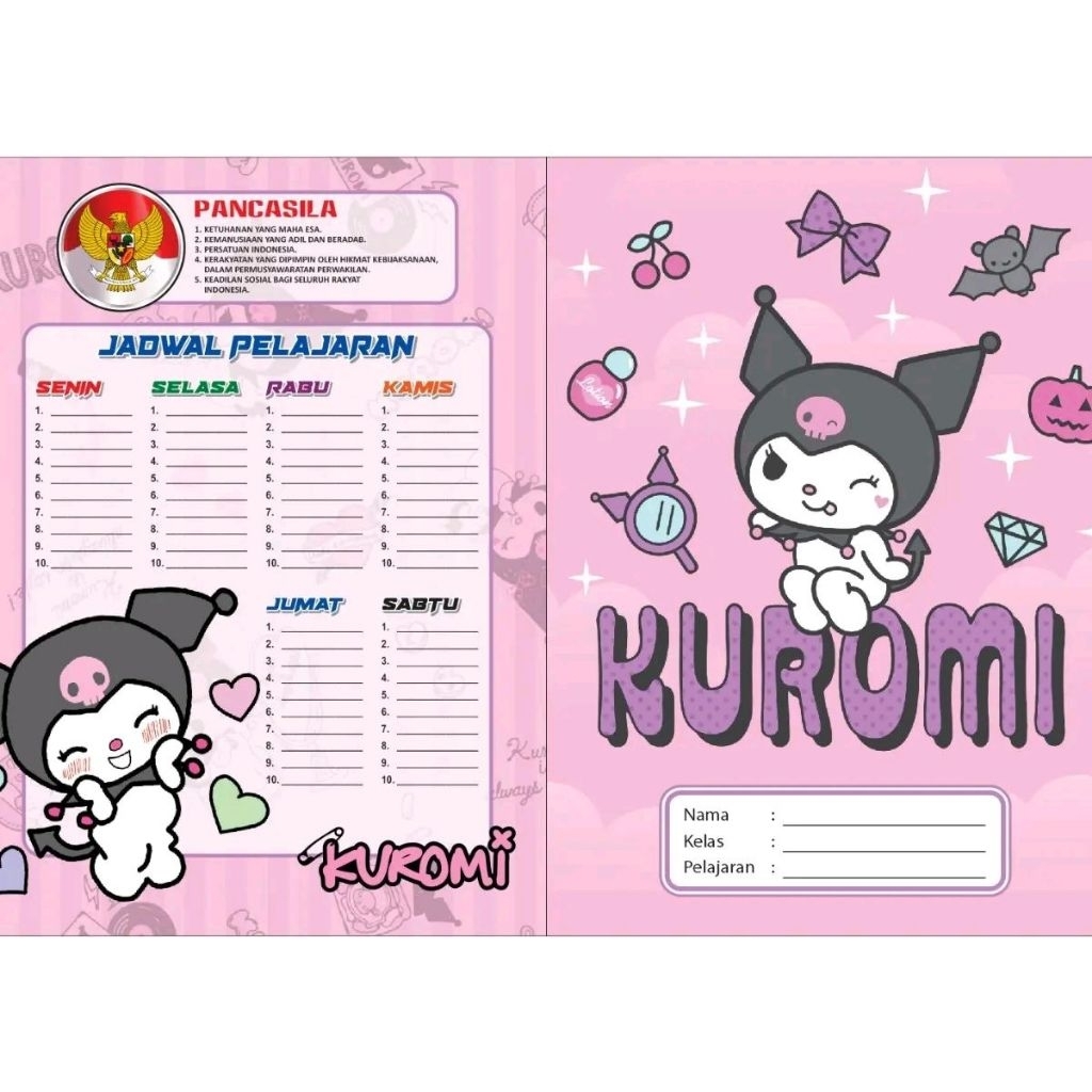 

Sampul Buku Karakter Isi 10 lembar dan 20 lembar Ukuran Buku Kecil (SIDU)