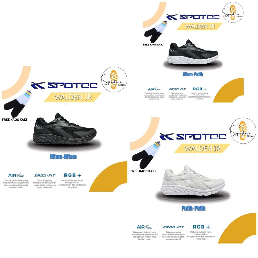 SPOTEC Sepatu SEKOLAH Art WALDEN JR