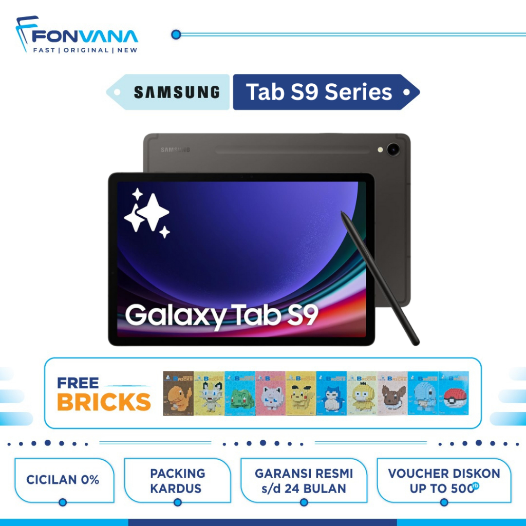 Samsung Galaxy Tab S9 | Tab S9 Wifi 8/128GB Snapdragon 8 Gen 2 | Garansi Resmi SEIN 1 Tahun