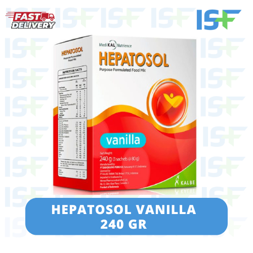 

⭐ISF⭐ SUSU HEPATOSOL 240gr SUSU NUTRISI GANGGUAN HATI / SUSU HEPATOSOL VANILLA PUTIH