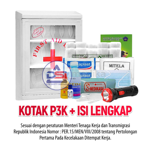 Paket Isi P3K Tipe A B C Lengkap / Kotak P3K Lengkap dengan Isi