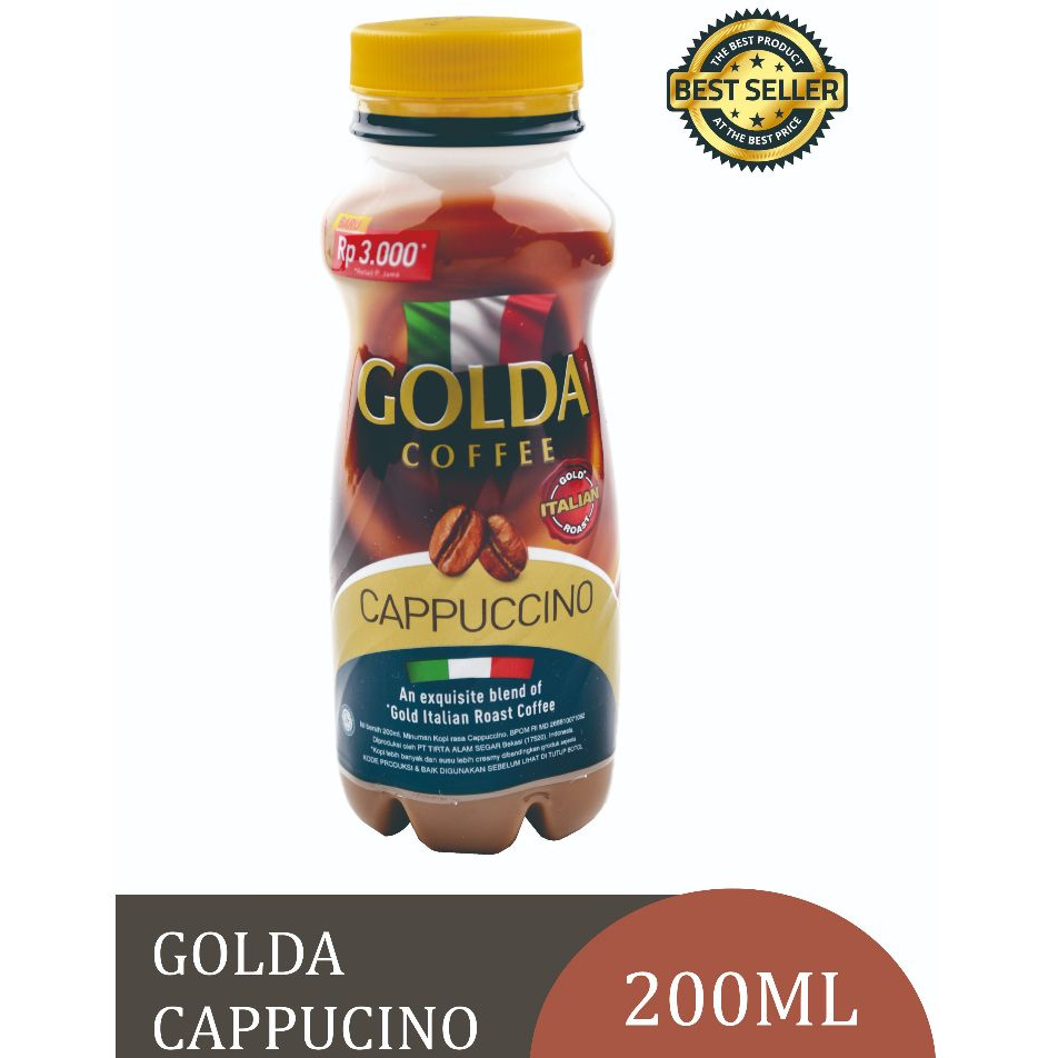 

Golda Coffe Cappucino Italian Roast Botol 200ml - Golda Botol Coffe