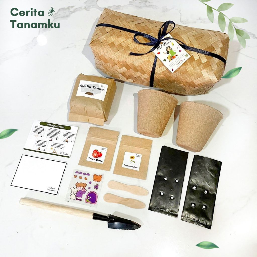 Adorable Planting Kit | Hampers | Kado | Grow Kit | Gardening Kit | Paket Menanam