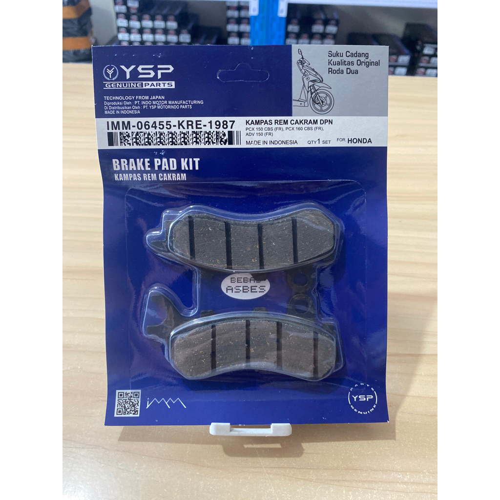 YSP PRESS Kampas Rem Cakram Depan New PCX 150 KRE / Dispad Depan PCX 150 New / Asli
