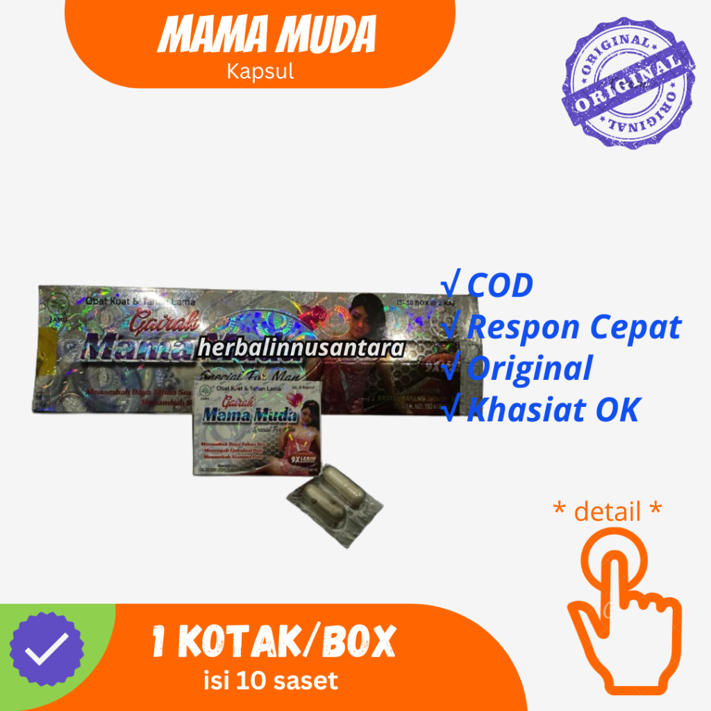 

COD || MAMA MUDA KAPSUL ORI 1 KOTAK ISI 10 SASET