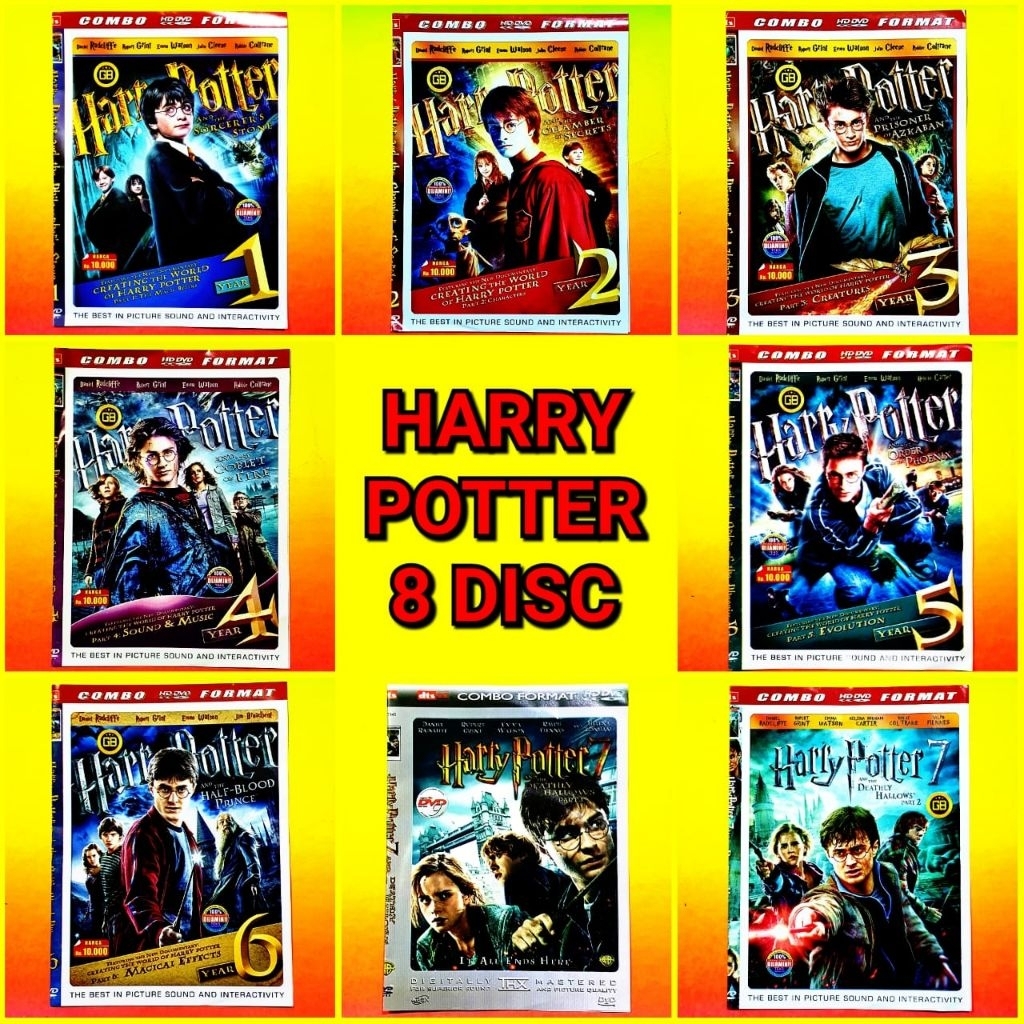 KASET DVD KOLEKSI HARRY POTTER COLLECTION LENGKAP
