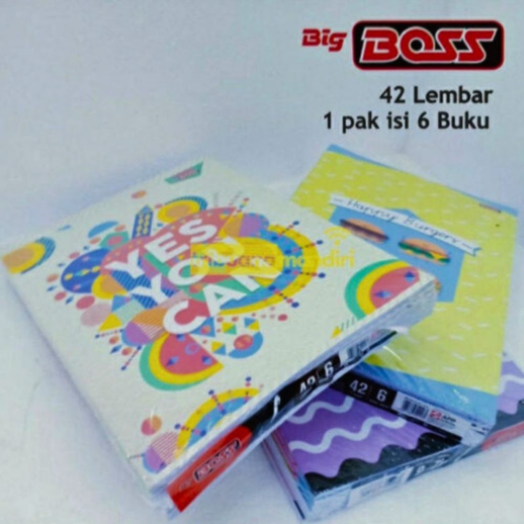 

Buku Tulis Big Boss 42 lembar (6 pcs)