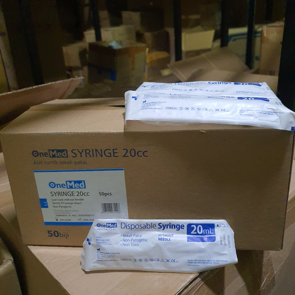 Spuit 20 Cc Onemed / Syringe 20 Cc Onemed / Disposable 20 ML Onemed