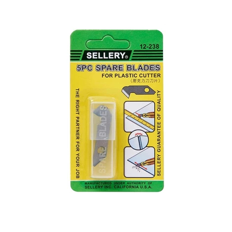 

SELLERY Refilll Pisau Cutter AKrilik / Spare Blades Cutter 5 PCS SELLERY 12-238 PER PAK