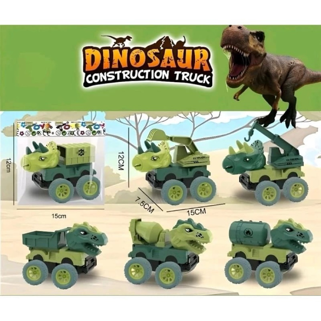 091 Mobil Mainan Truck Dino/Mainan Mobil Monster Zap Truck/Mobil Truck Molen Raod 4