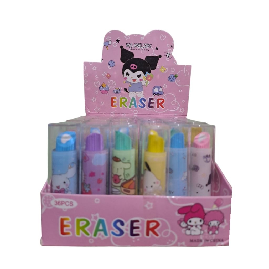 

PENGHAPUS LIPS KARAKTER SANRIO TERBATAS ( HARGA PERSATUAN)