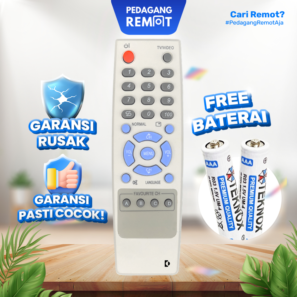 Remot Remote TV Sharp Alexander Tabung / Slim / Flat GA797SB