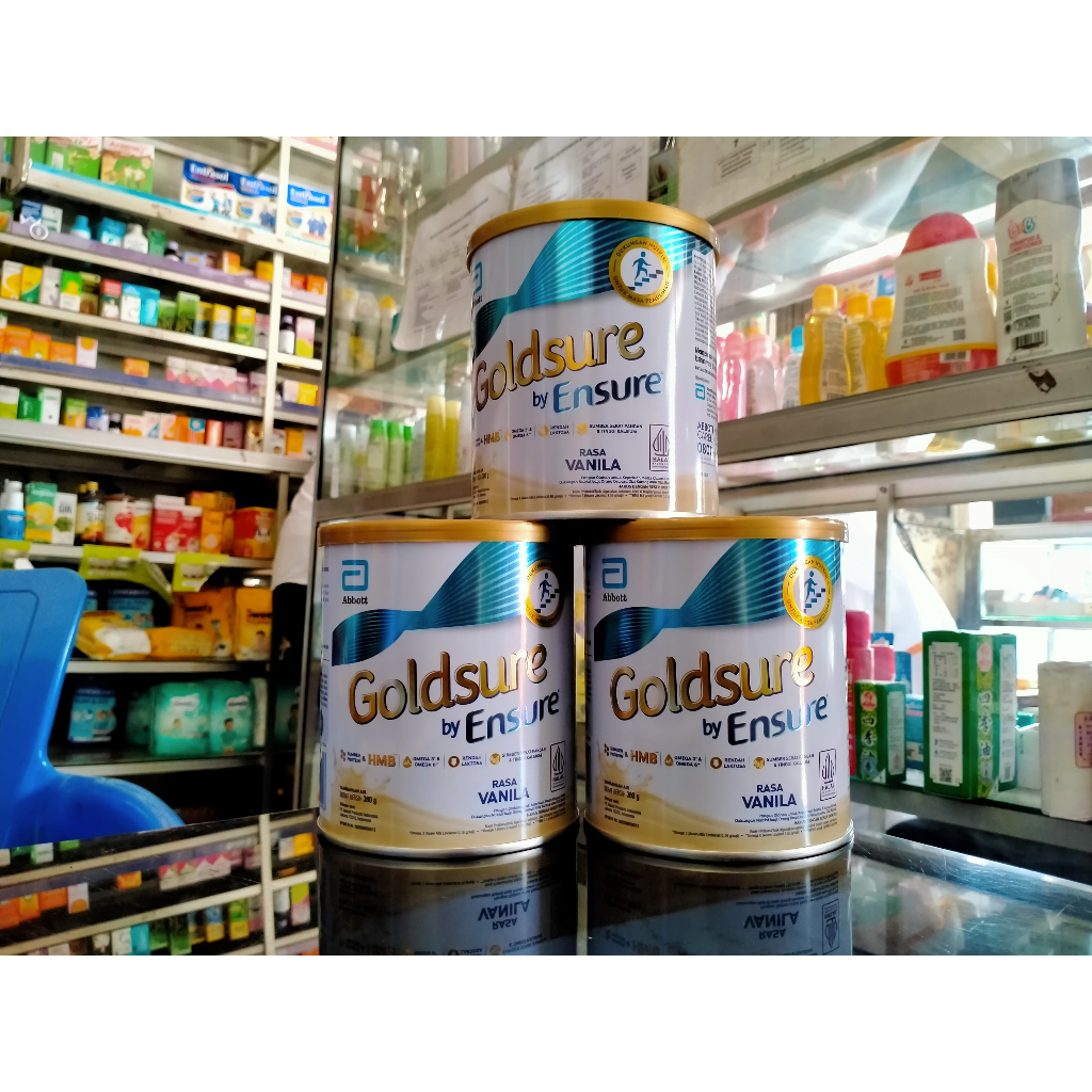 

GOLDSURE BY ENSURE 380 GR RASA VANILLA goldsure by ensure rasa vanila