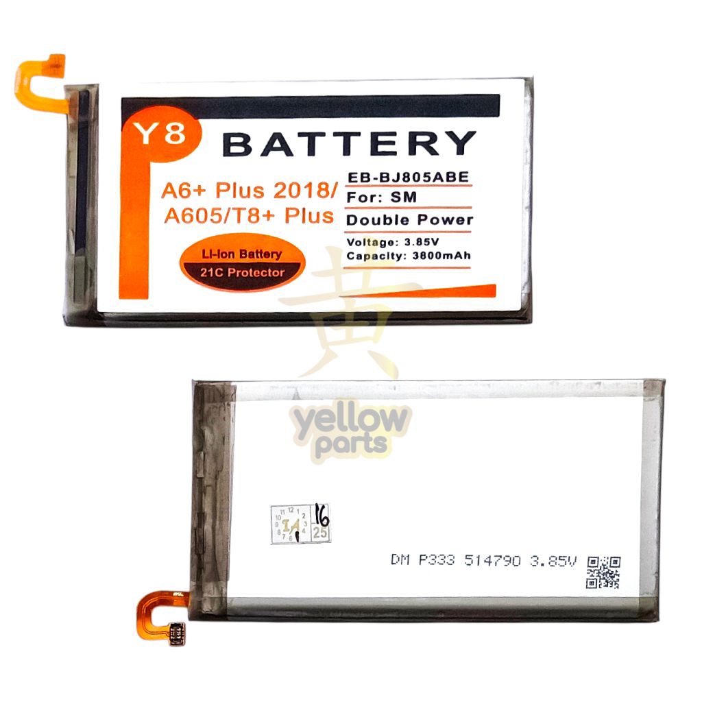 BATTERY BATERAI BATRE SAMSUNG GALAXY A6  PLUS 2018 A605 J8 PLUS EB-BJ805ABE Y8 DOUBLE POWER
