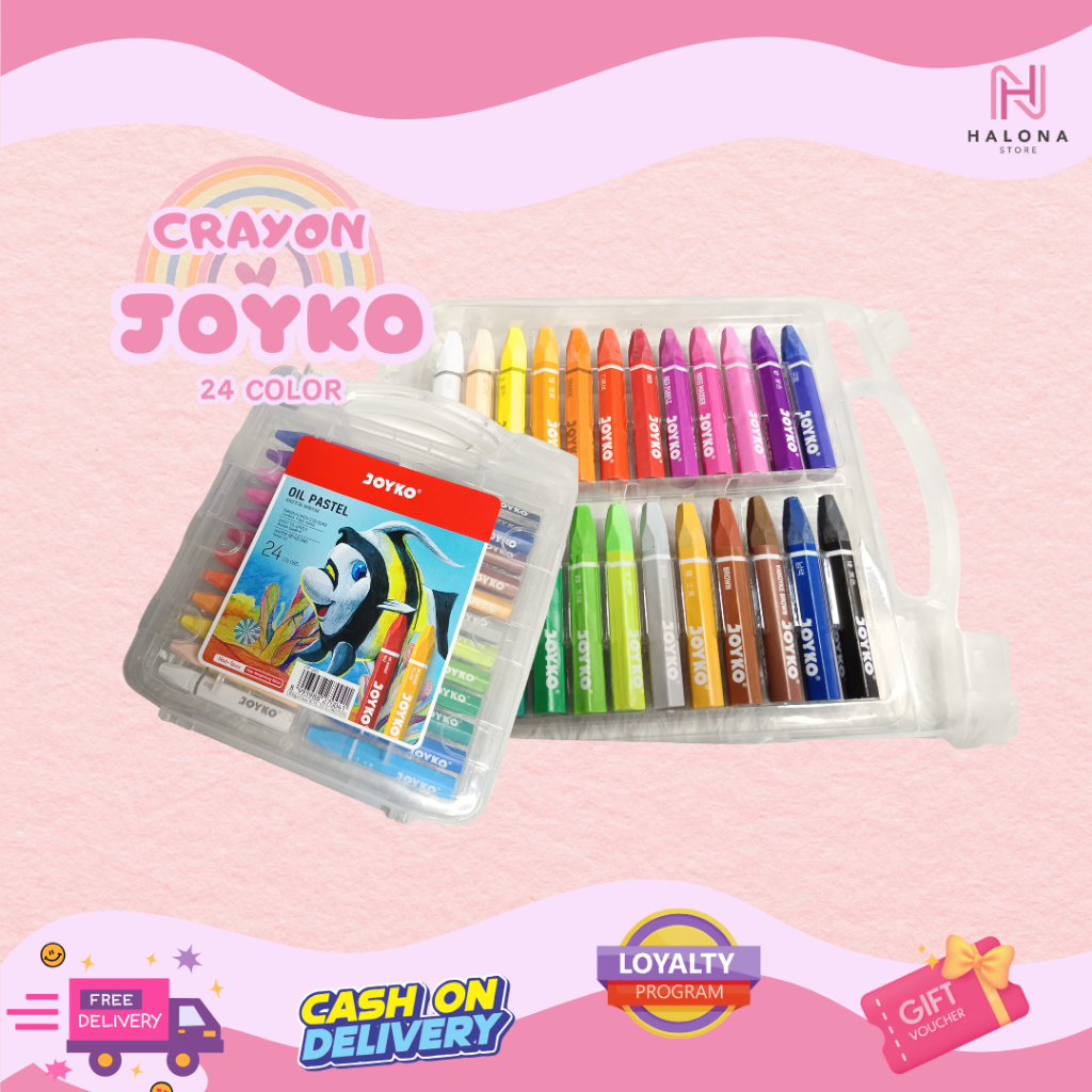 

Crayon Joyko Oil Pastel 24 warna