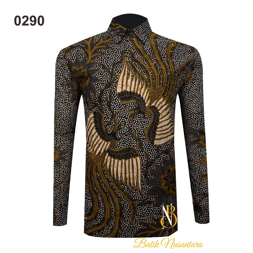 

Batik Nusantara Indonesia Kemeja Batik Slimfit Lapis Furing 0290 / Batik Pria