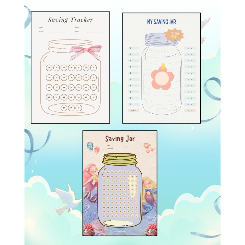 SAVING JAR - SAVING TRACKER - TABUNGAN - MENABUNG - TARGET MENABUNG - CELENGAN