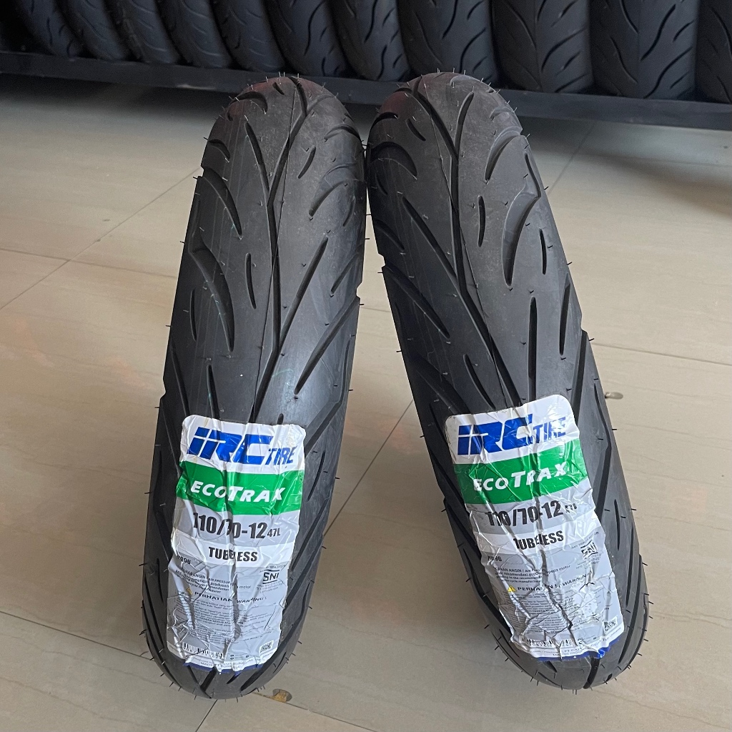 BAN IRC 110/70 - 12 ECOTRAX NR96 TUBELESS BAN LUAR MOTOR RING 12