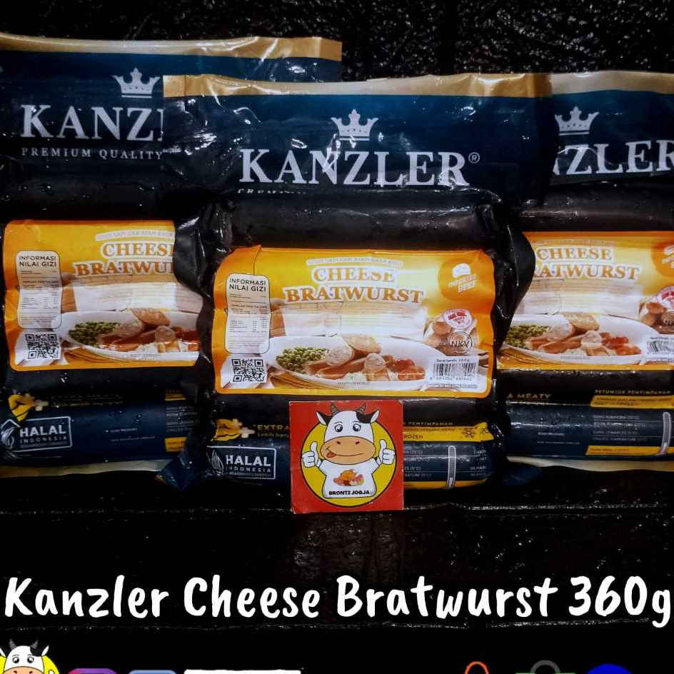 

KANZLER SOSIS CHEESE BRATWURST 360GR - FROZEN FOOD - BRONTZ JOGJA