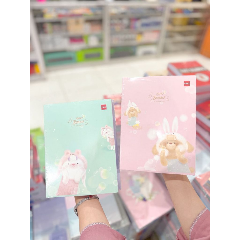 

[1 PACK] Buku Tulis DELI 38 Lembar Happy Bubble 2 / CNA 538 HAPPY BUBBLE 2