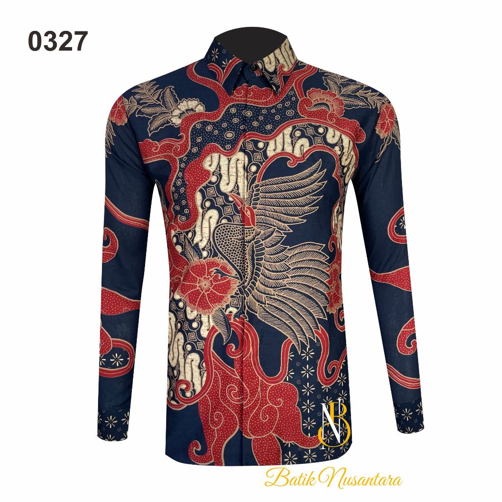 

Batik Nusantara Indonesia Kemeja Batik Slimfit Lapis Furing 0327 / Batik Pria