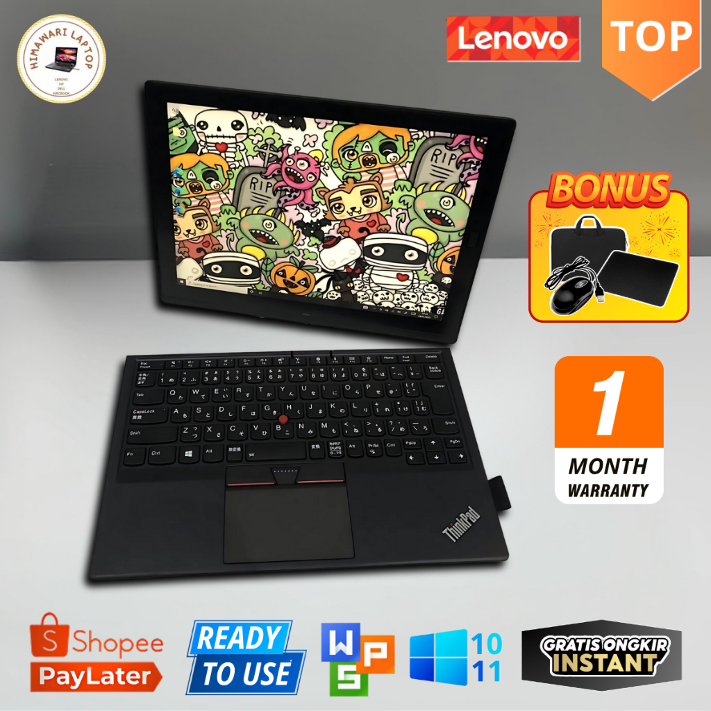 LAPTOP LENOVO THINKPAD X1 TABLET MIIX CORE I5/I7 - LAYAR 13" - MURAH & SLIM