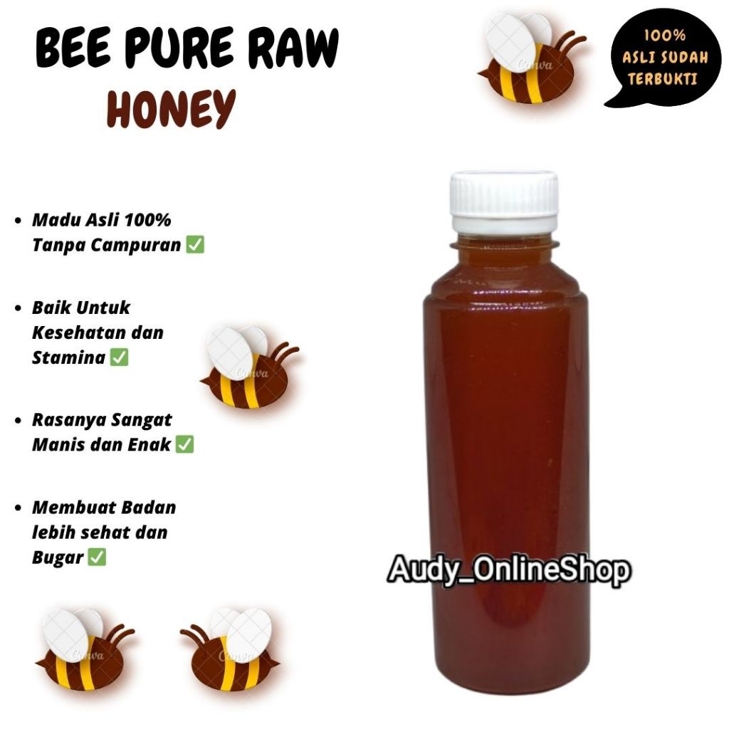 

Madu Multiflora 350 ml Bee Pure Raw Honey