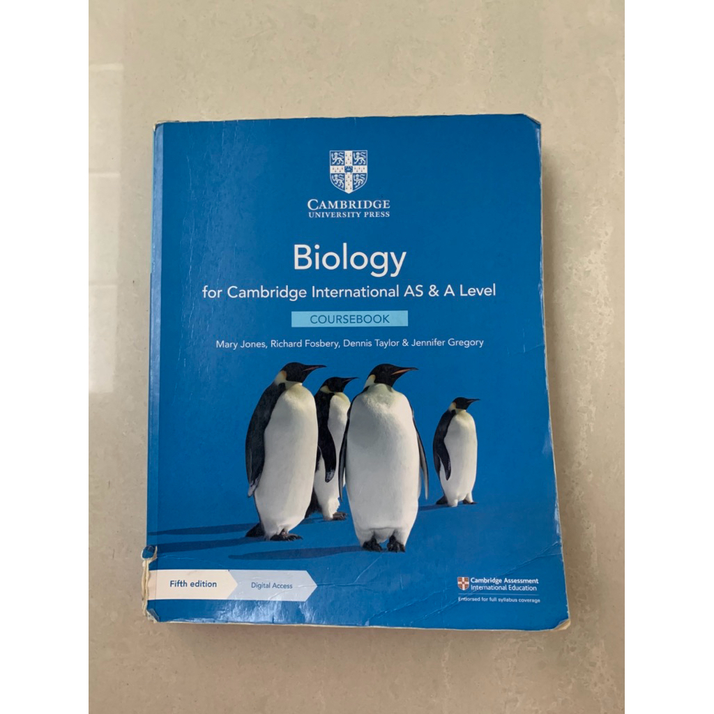biology cambridge as a level coursebook workbook