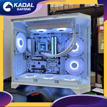 RYZEN 5 5600GT TRAY B550M PRO SE RAM 16GB DDR4 3200MHZ WHITE SSD 256GB NVME PSU 550W 80+ CASE AQUARI