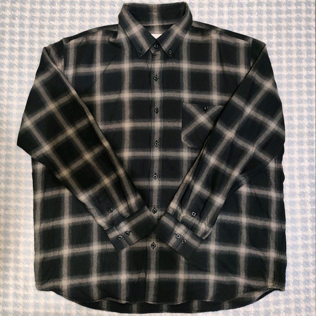 kemeja flannel veterano size XXL fit XL (likenew)