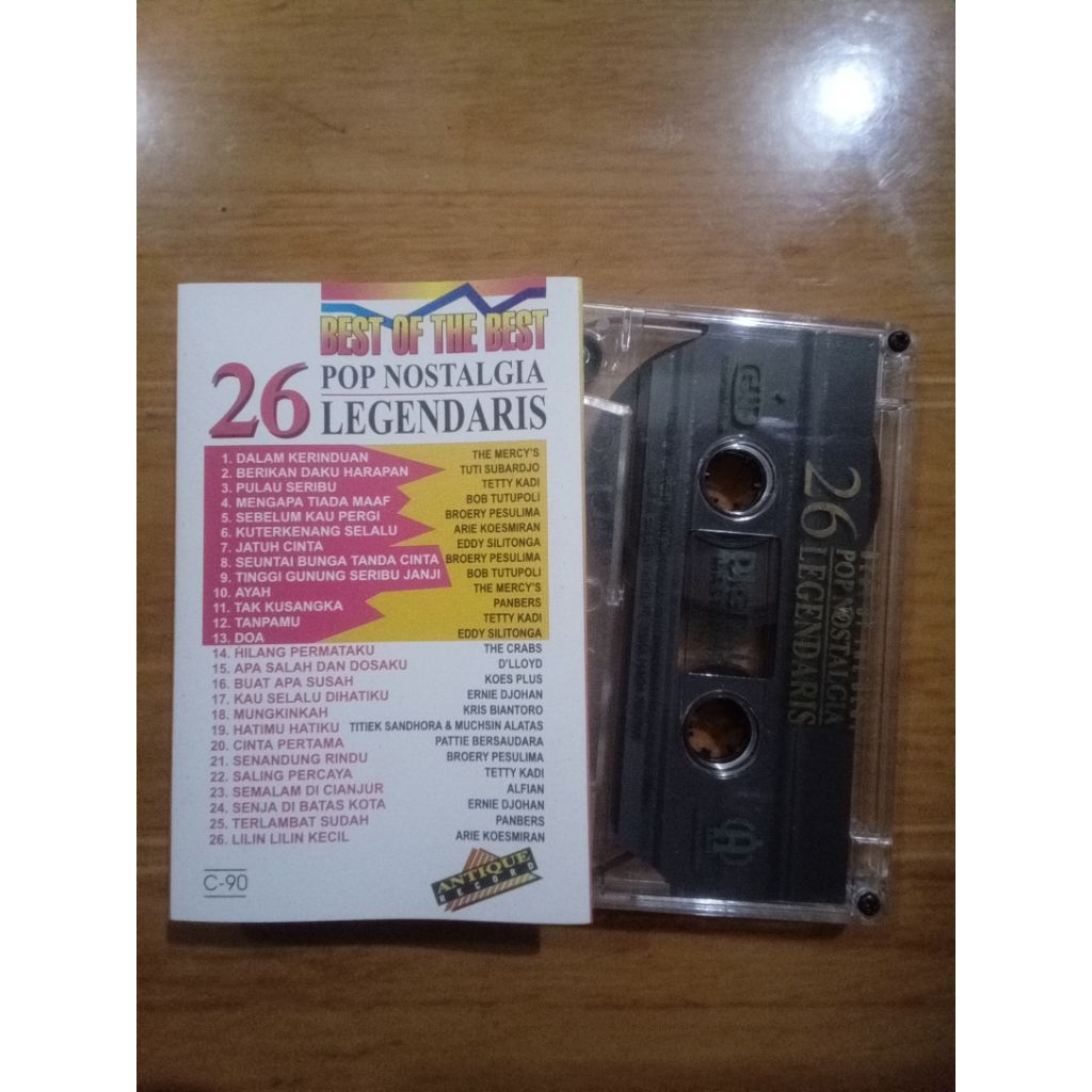 kaset pita kompilasi best of the best 26 pop nostalgia legendaris
