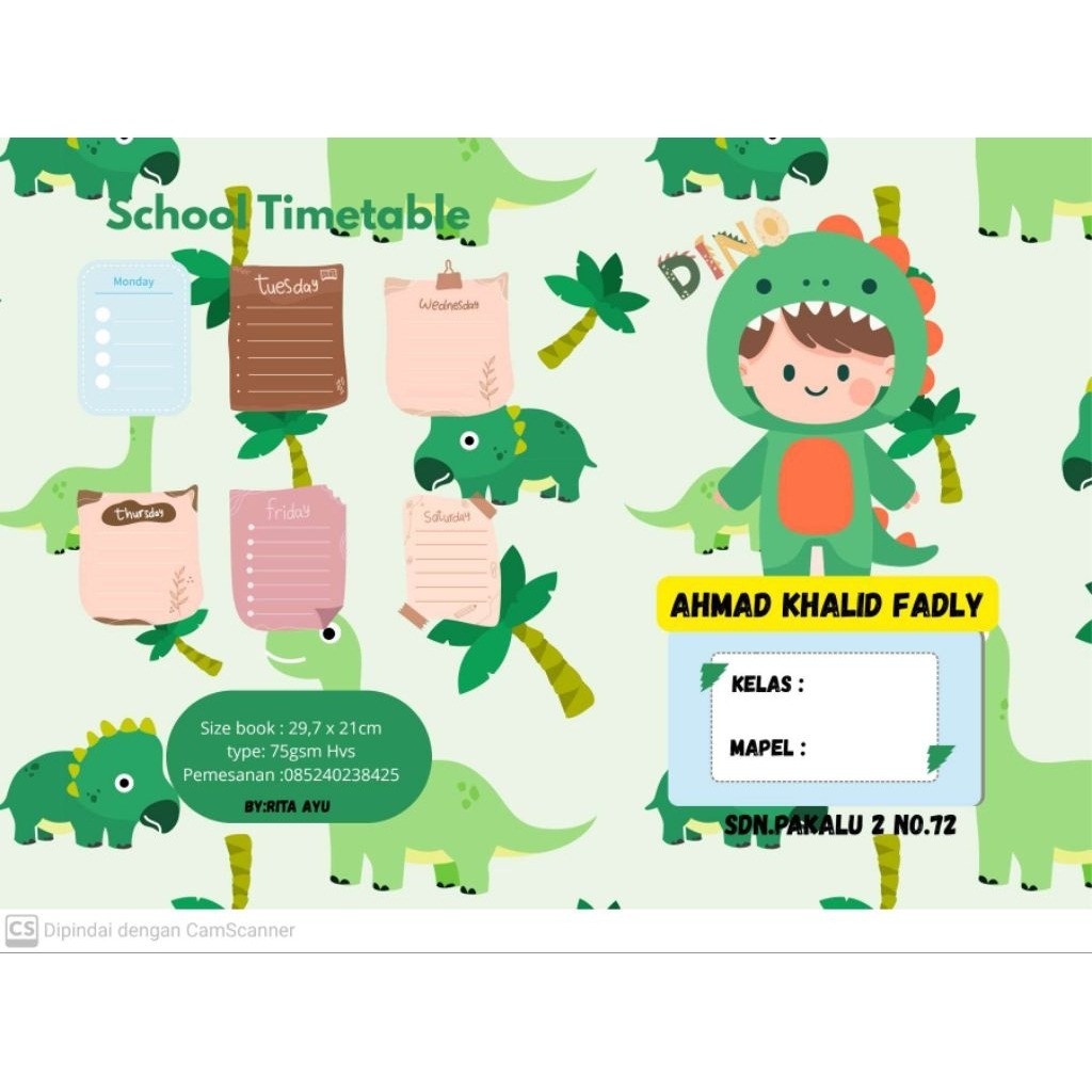 

Buku tulis costum ,nama ,kelas nama sekolah