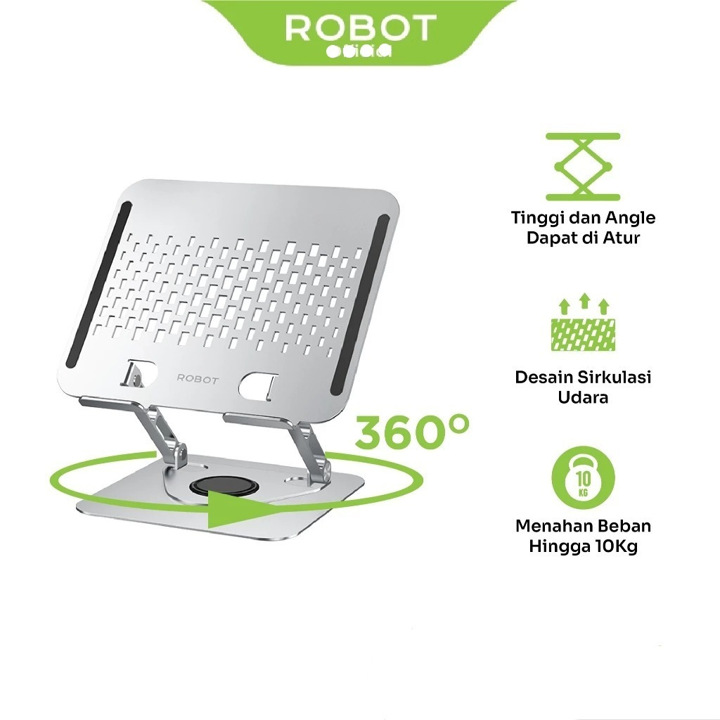ROBOT RT-LS06S Multi Standing Laptop Foldable Rotatable 360°