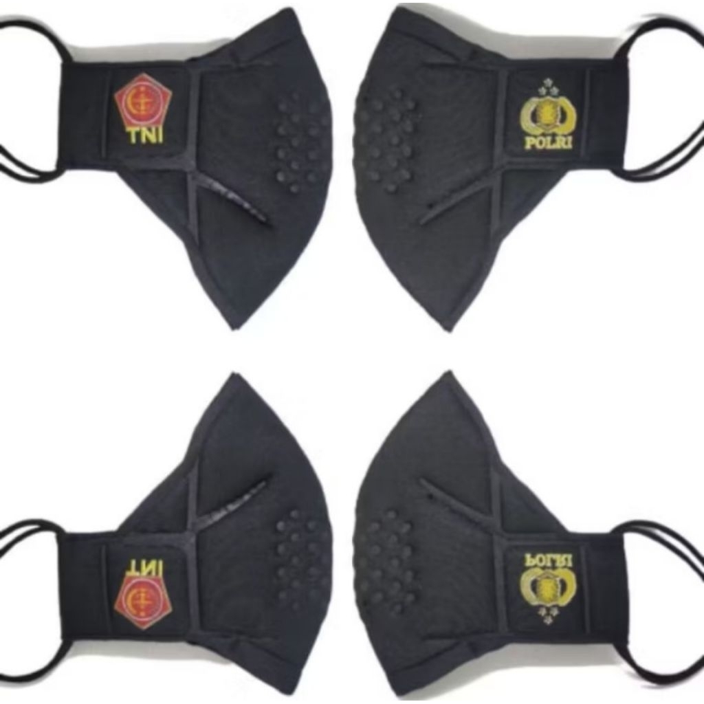 Masker Tomo logo TNI polri