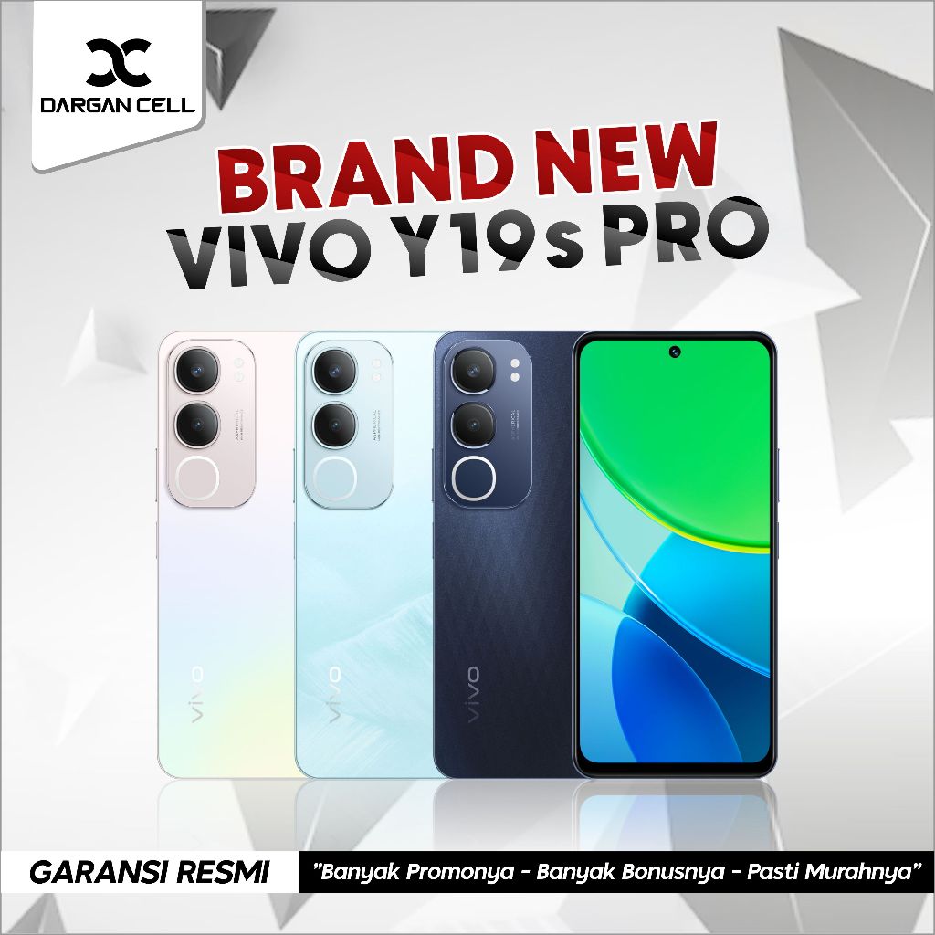 VIVO Y19S PRO 4/64GB | 4/128 | 6/128GB | 6000mAh 44W FLASH CHARGER | AI ERASE 2.0 | 50MP CAMERA