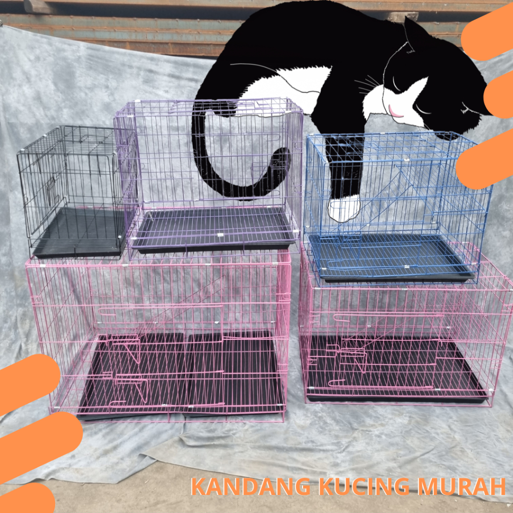 Kandang Kucing Dan Kandang Kucing Tingkat 1 Lipat