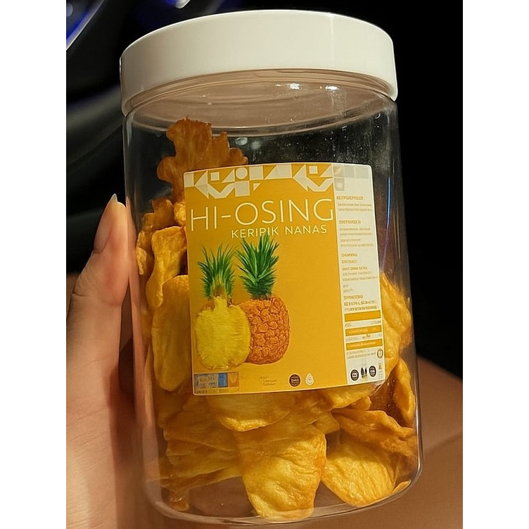 

KERIPIK BUAH NANAS EKSLUSIF KEMASAN TOPLES 750ML