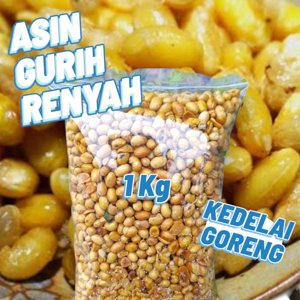 

Kedelai Goreng Asin Gurih Renyah Premium 1 Kg