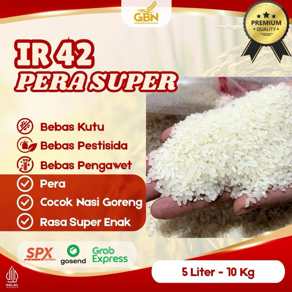 

BERAS IR PERA 42 ( cocok buat nasi goreng )