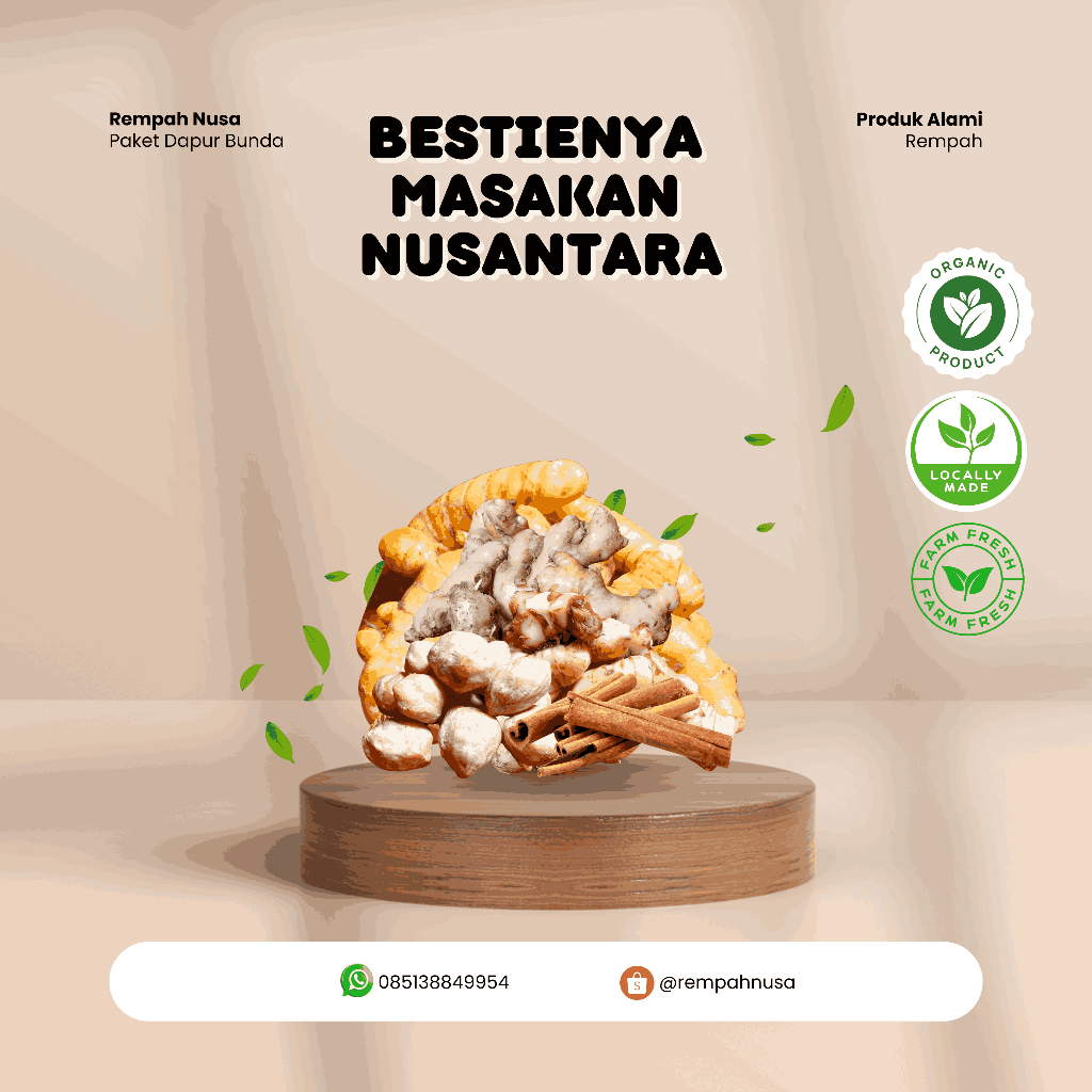 

Paket Dapur Bunda – Rempah Segar Alami