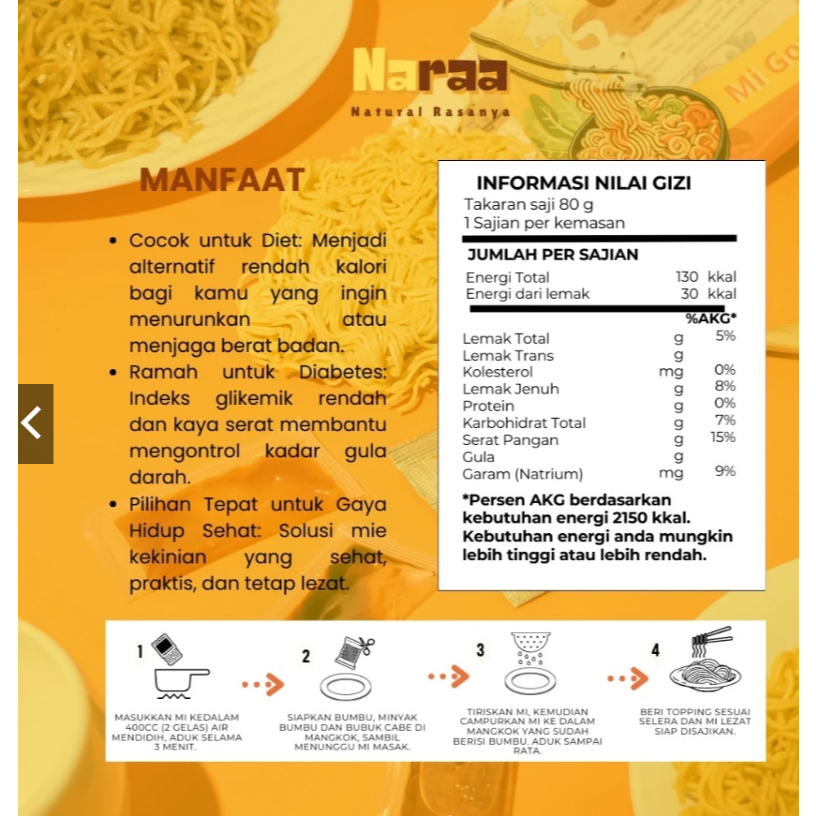 

Forcysn Naraa Beras Porang Kemasan Pouch 1 Kg