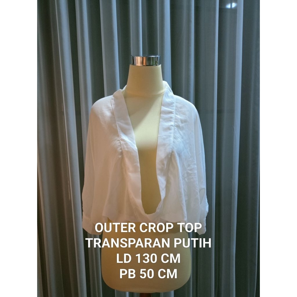 OUTER CROP TRASPARAN PUTIH