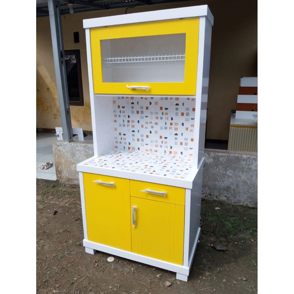 Lemari Sayur/Lemari dapur Hidrolik 2pintu