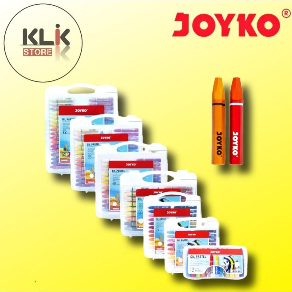 

Crayon Oil Pastel Joyko 12 24 36 48 Warna / Krayon Minyak