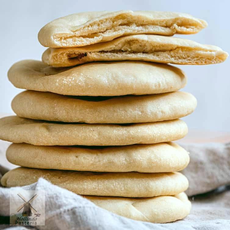 

Soft and Fluffy Sourdough Pita Bread six or eight pieces
