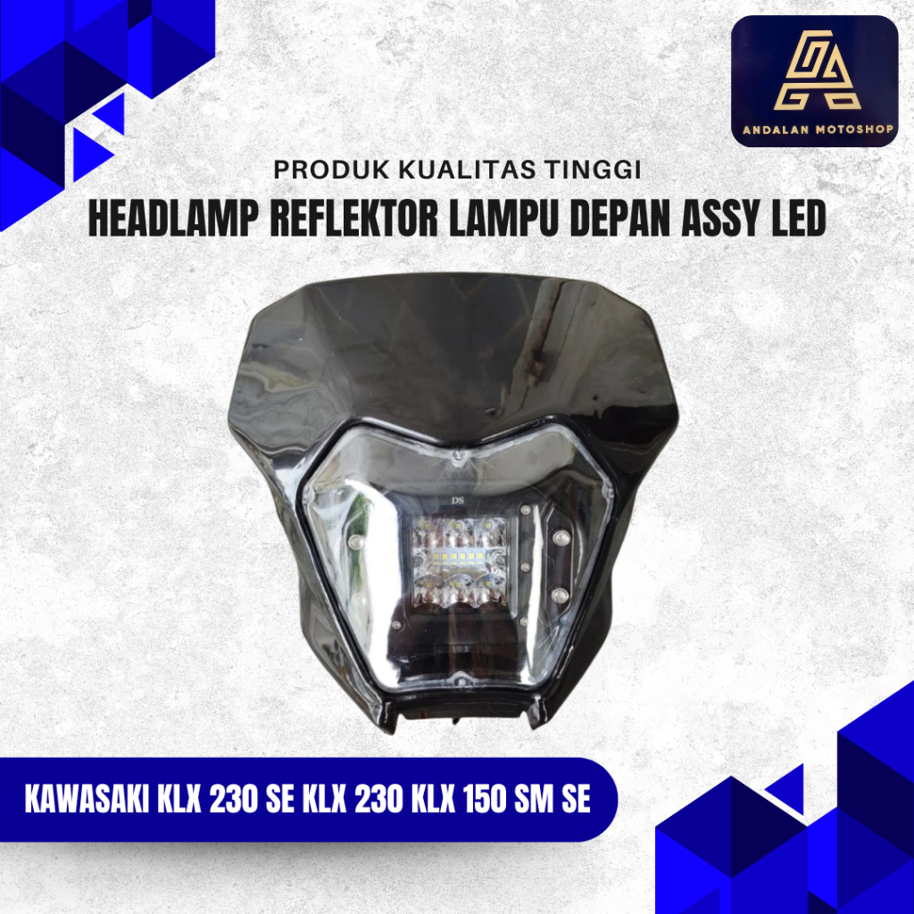 Batok Kepala Set Headlamp Reflektor Lampu Depan Assy LED KAWASAKI KLX 230 SE KLX230 KLX 150 SM SE